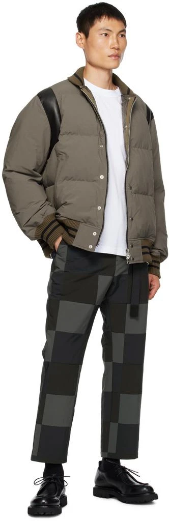 商品Sacai|Taupe Padded Bomber Jacket,价格¥4607,第4张图片详细描述