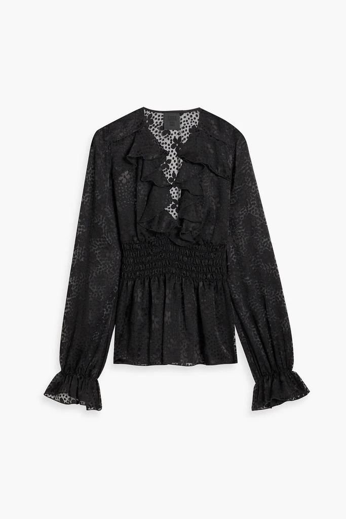 商品Anna Sui|Ruffled fil coupé chiffon blouse,价格¥1102,第1张图片