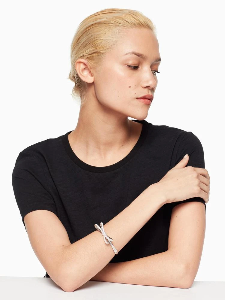 商品Kate Spade|tied up pave hinge bangle,价格¥215,第2张图片详细描述