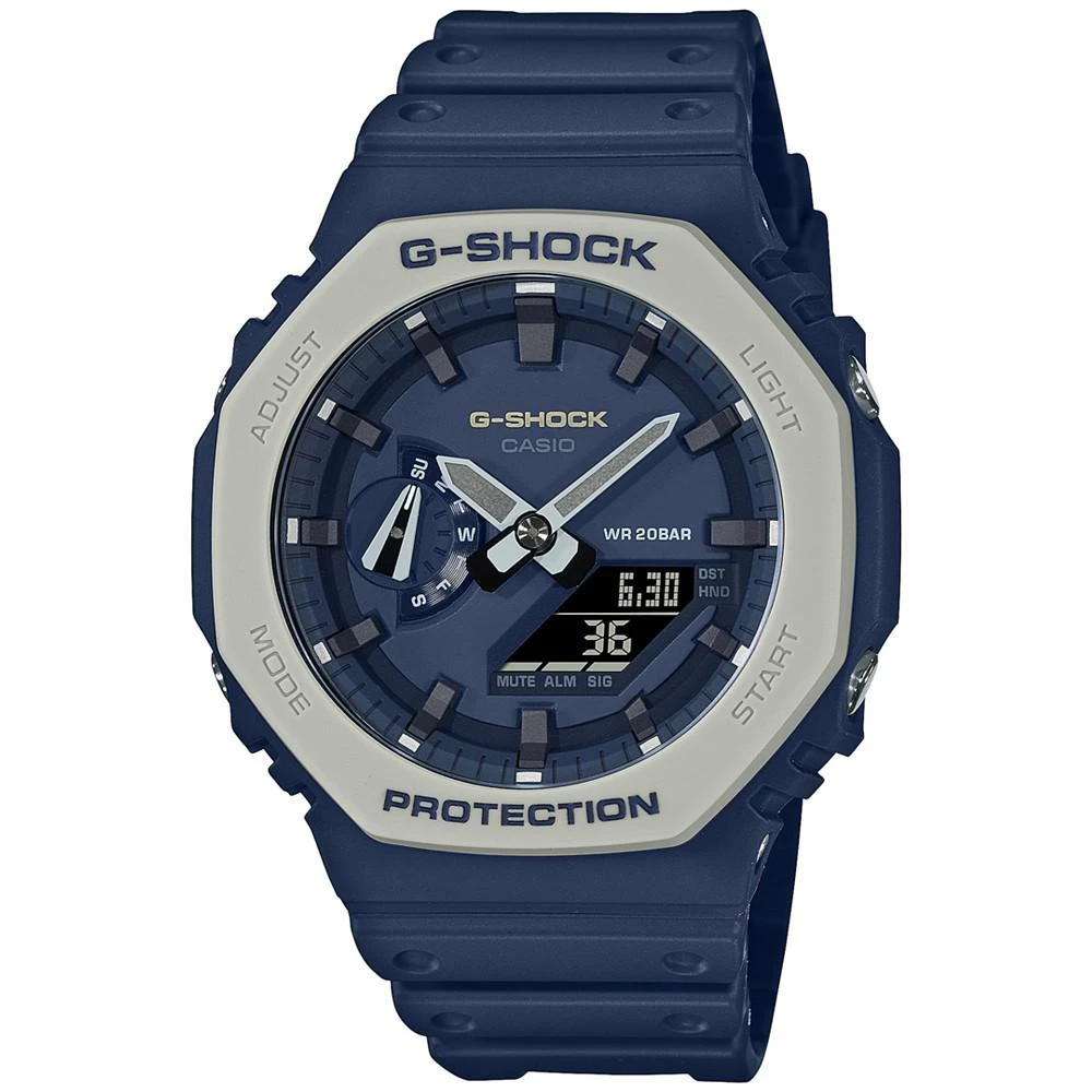 商品G-Shock|Men's Analog-Digital Navy Resin Strap Watch 45.4mm GA2110ET-2A,价格¥500,第1张图片