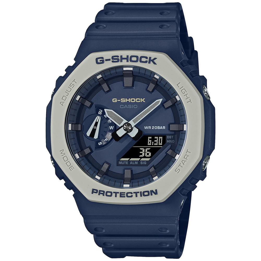商品G-Shock|Men's Analog-Digital Navy Resin Strap Watch 45.4mm GA2110ET-2A,价格¥826,第1张图片