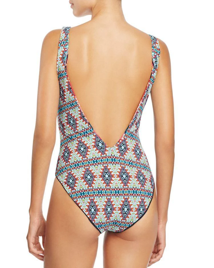 商品Red Carter|Red Carter V-Neck Tank Mio Reversible One Piece Swimsuit,价格¥886,第4张图片详细描述