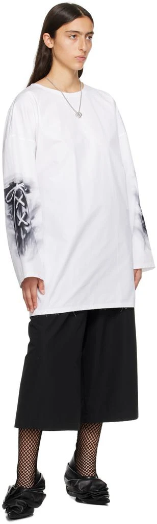 商品We11done|White Raw Edge Long Sleeve T-Shirt,价格¥1716,第4张图片详细描述
