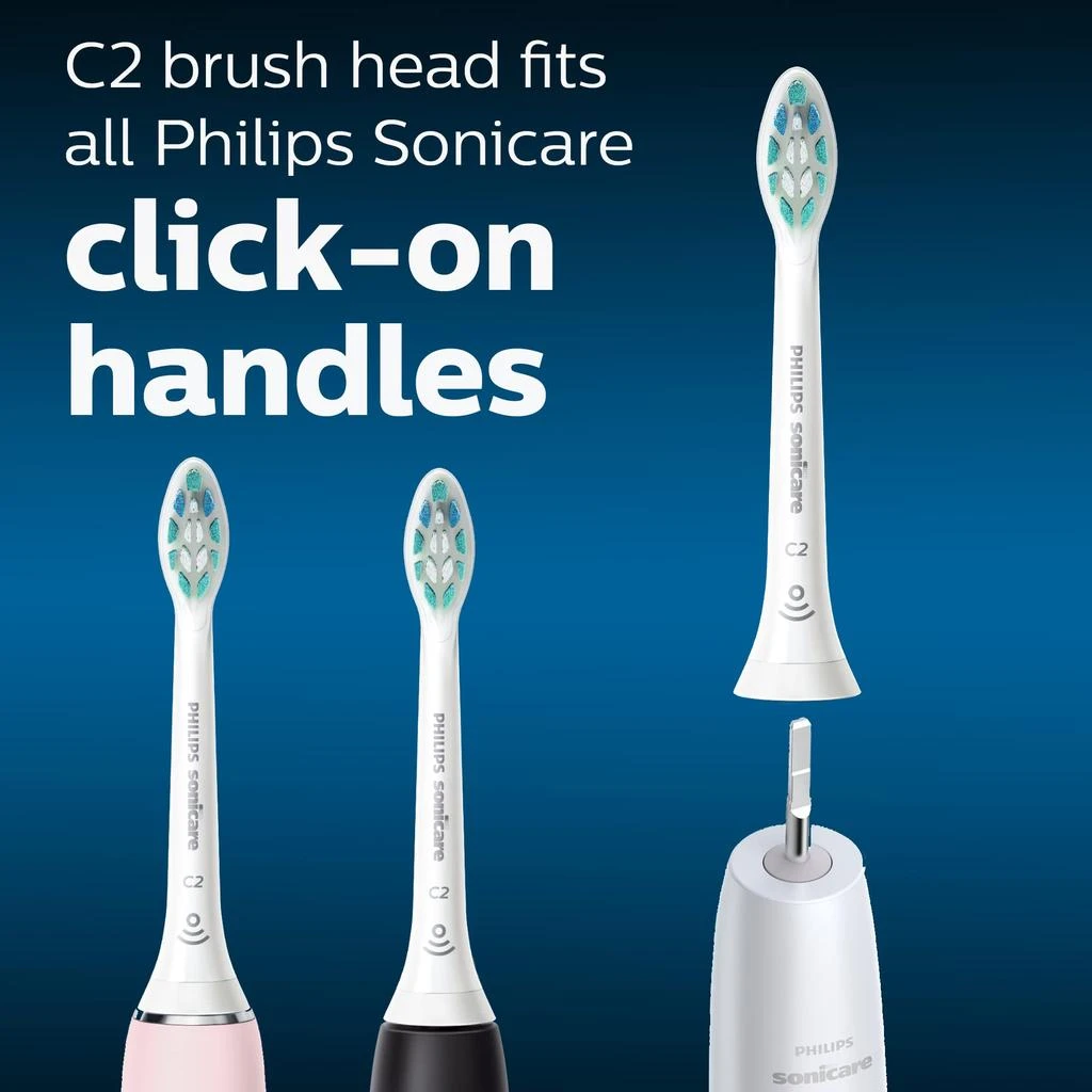 Philips Sonicare Genuine C2 Optimal Plaque Control Toothbrush Heads, 3 Brush Heads, White, HX9023/65 商品