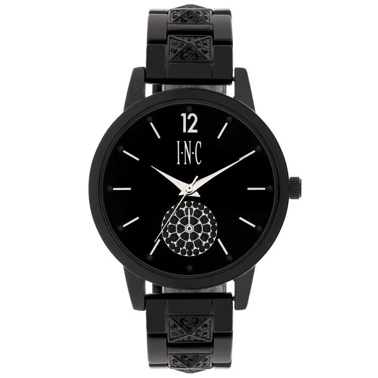 商品INC International|I.N.C. Women's Boyfriend Pavé Pyramid Glitz Bracelet Watch 40mm, Created for Macy's,价格¥185,第1张图片