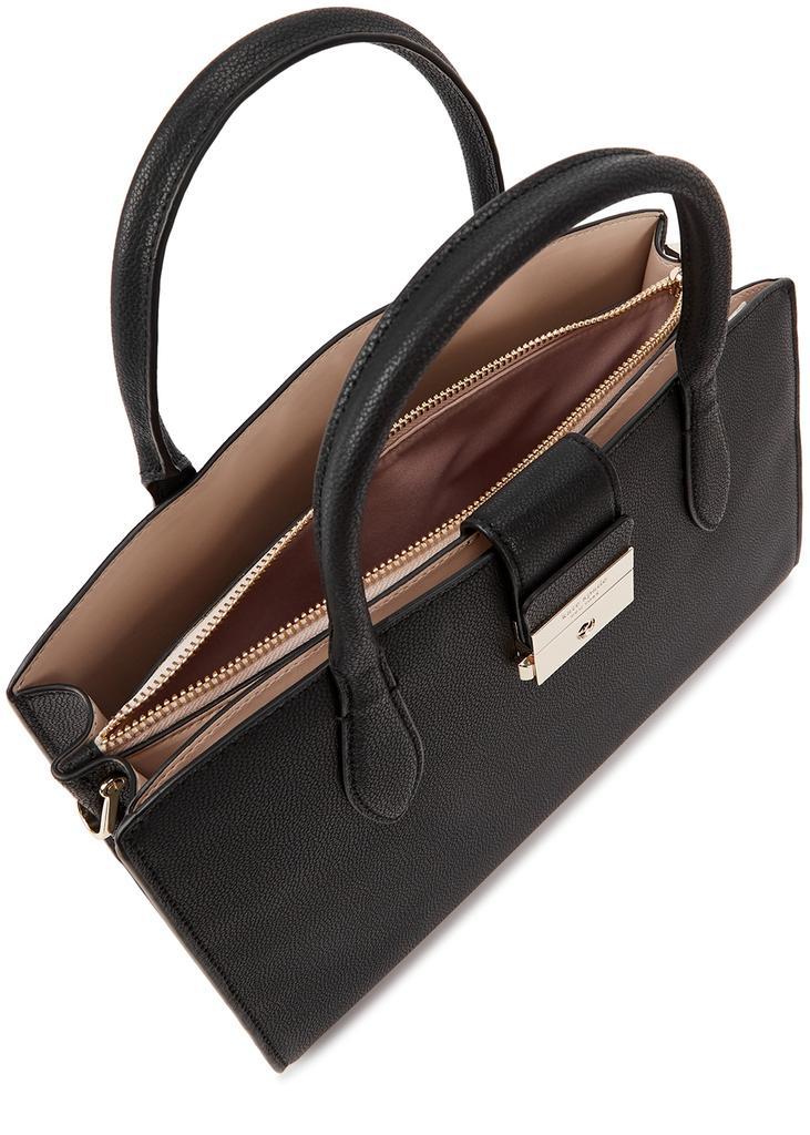 商品Kate Spade|Voyage small black leather top handle bag,价格¥2841,第6张图片详细描述