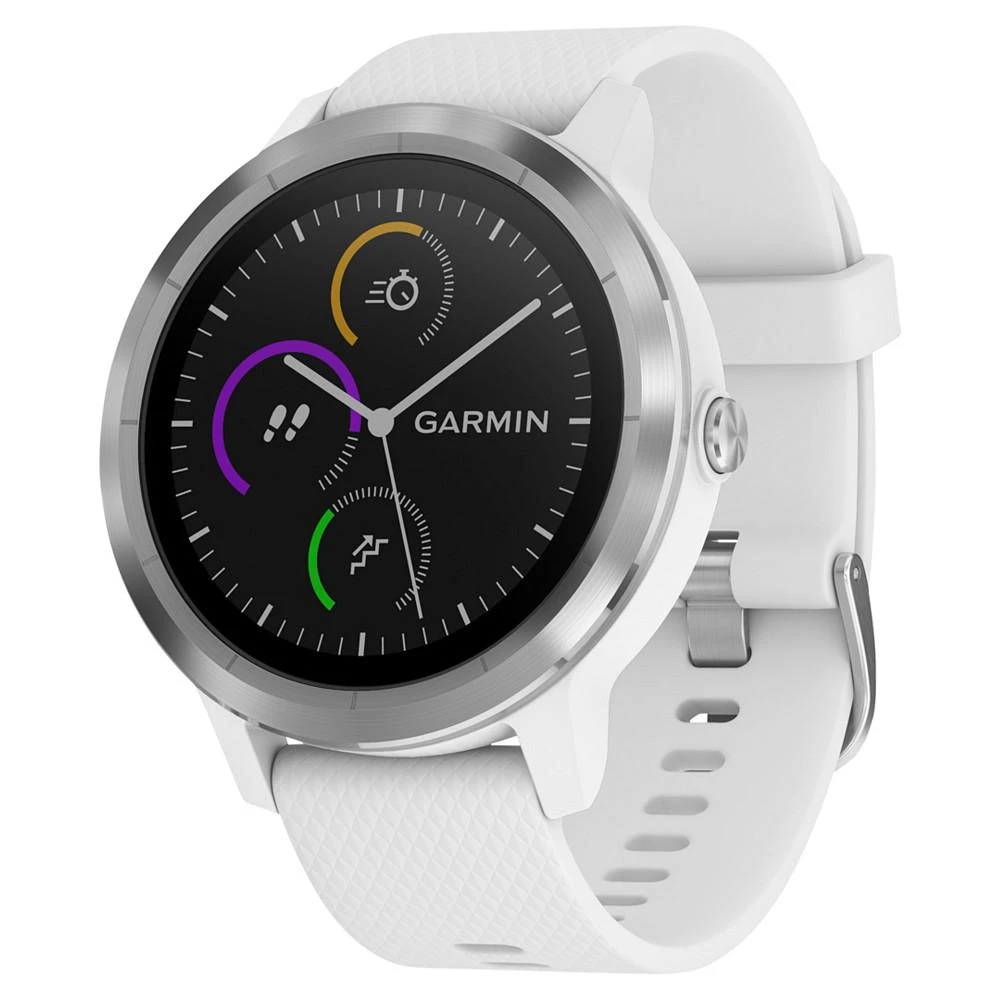 商品Garmin|Unisex vívoactive® 3 White Silicone Strap Smart Watch 43mm,价格¥1402,第1张图片