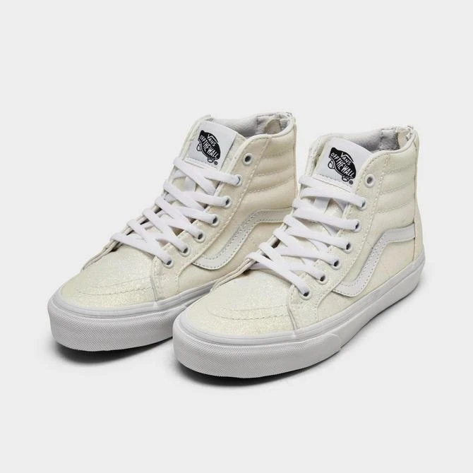 商品Vans|Girls' Little Kids' Vans Sk8-Hi Glitter Casual Shoes,价格¥408,第2张图片详细描述