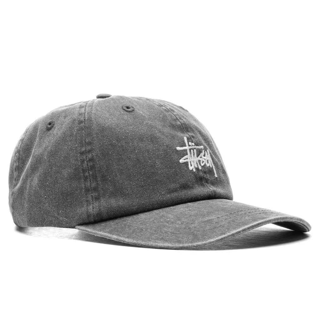 商品STUSSY|Stussy Washed Stock Low Pro Cap - Charcoal,价格¥343,第3张图片详细描述