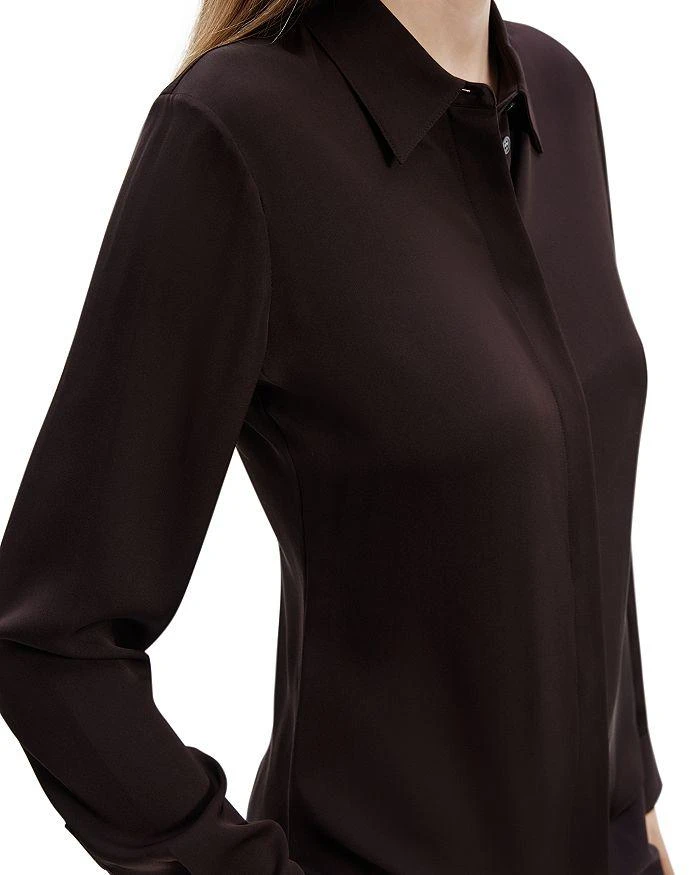 商品Theory|Classic Fitted Silk Shirt,价格¥837,第4张图片详细描述