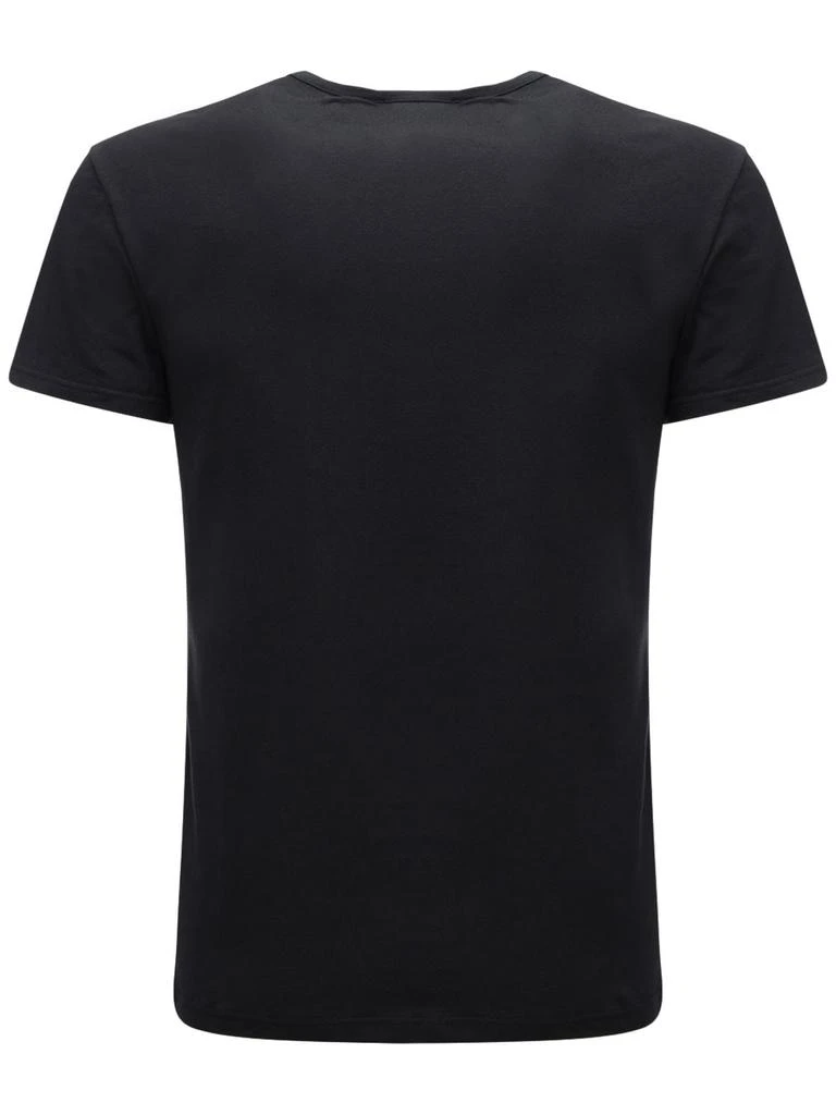 商品Versace|Logo Print Stretch Cotton T-shirt,价格¥495,第4张图片详细描述