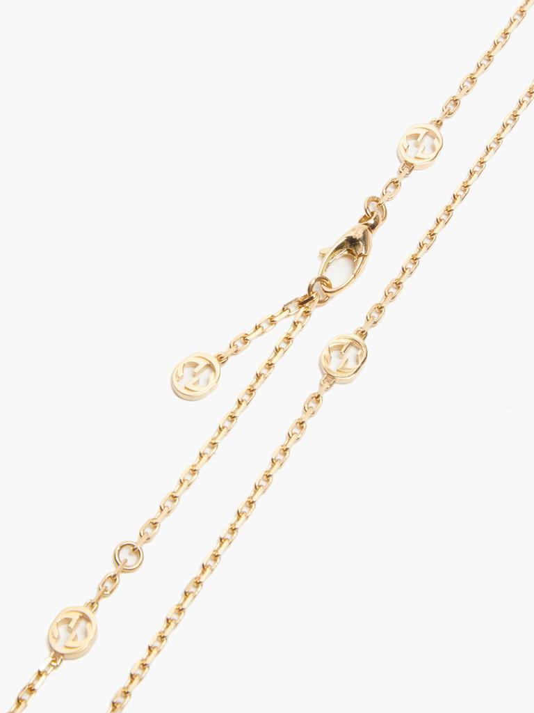 商品Gucci|GG-logo 18kt gold chain necklace,价格¥12921,第6张图片详细描述