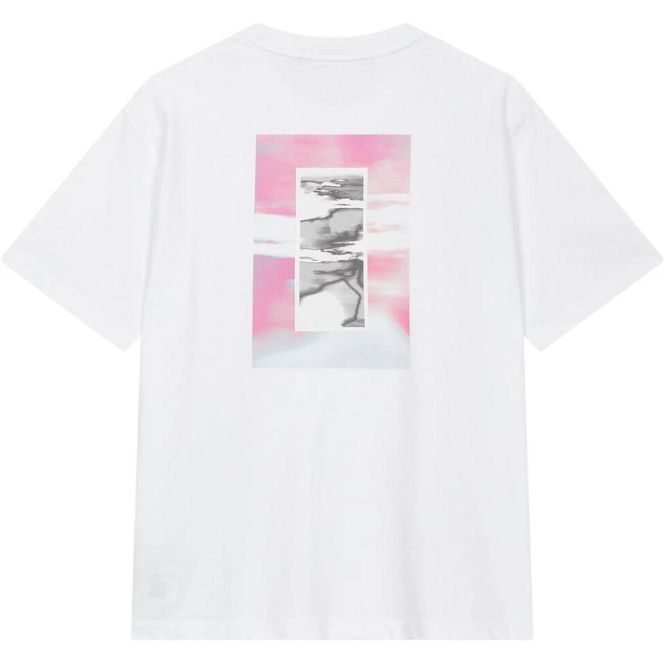 商品[国内直发] Calvin Klein|CALVIN KLEIN 宽松提花纯色短袖T恤 男款 白色,价格¥387,第3张图片详细描述