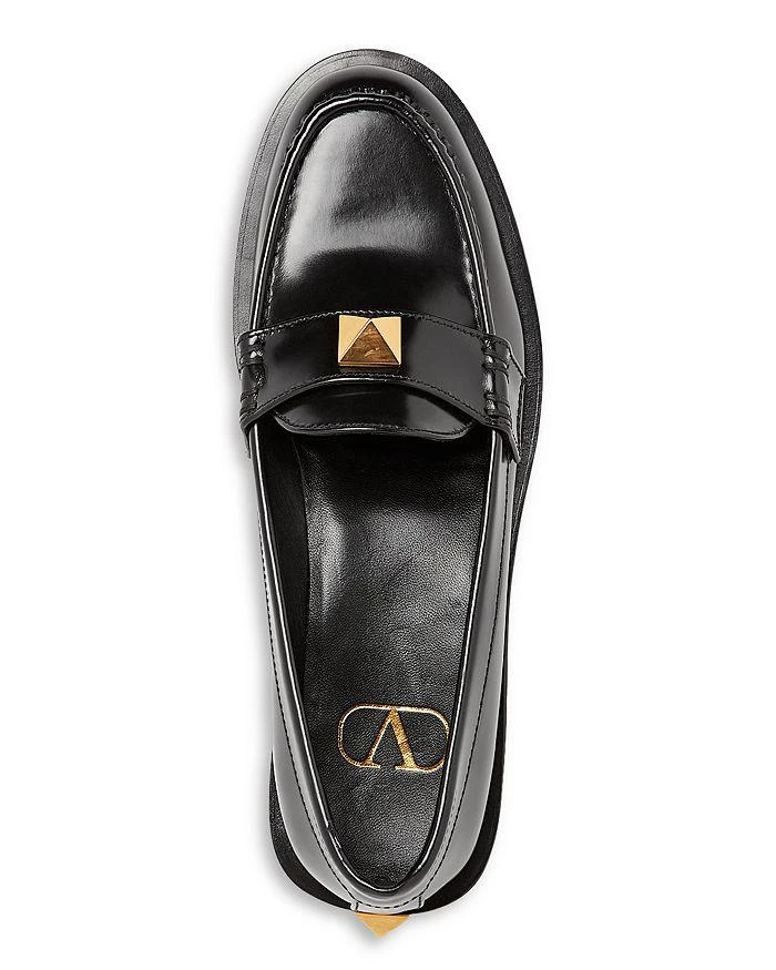 商品Valentino|Women's Roman Stud Moc Toe Loafers,价格¥7191,第3张图片详细描述