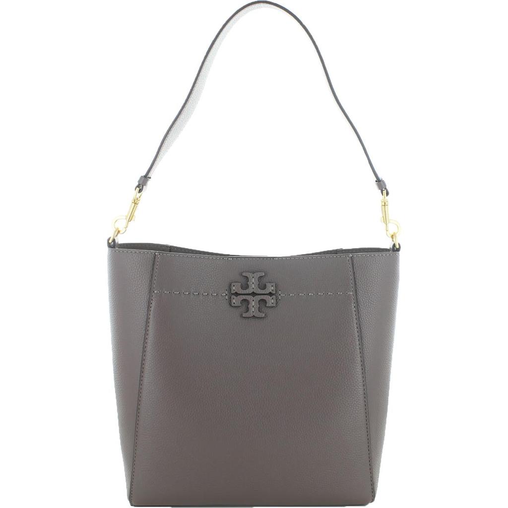 Tory Burch McGraw Women's Leather Logo Bucket Hobo Handbag商品第2张图片规格展示