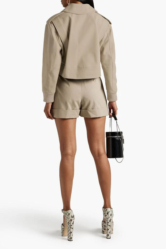 商品Alexander McQueen|Cropped grain de poudre cotton jacket,价格¥9694,第3张图片详细描述