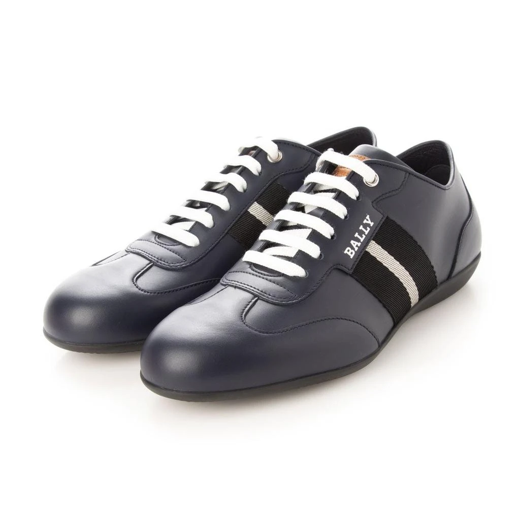 商品Bally|NEW Bally Harlam Men's 6223134 Ink Leather Sneakers,价格¥1942,第2张图片详细描述