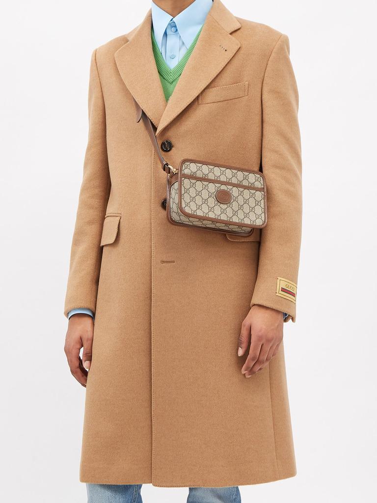 商品Gucci|Single-breasted camel coat,价格¥23956,第4张图片详细描述