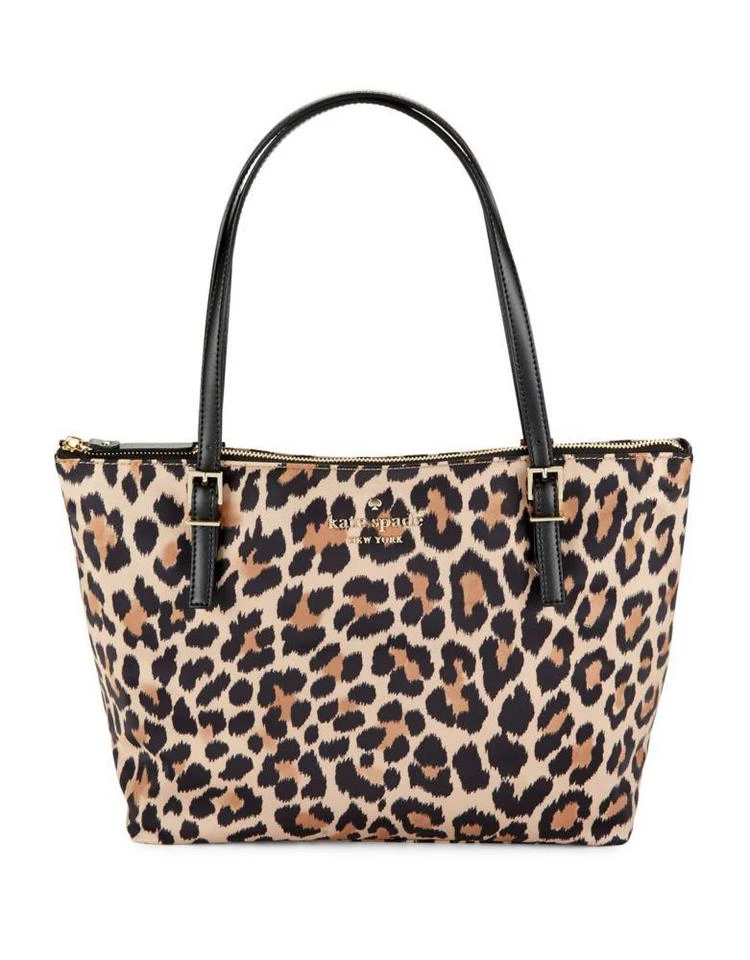 商品Kate Spade|Watson Lane Leopard Small Maya Tote,价格¥402,第1张图片