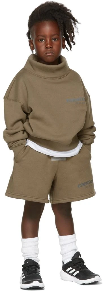 商品Essentials|Kids Taupe Mock Neck Sweatshirt,价格¥393,第1张图片