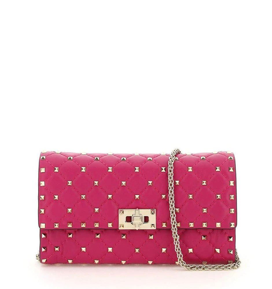 商品Valentino|Valentino Garavani Rockstud Spike Chained Shoulder Bag,价格¥10501,第1张图片