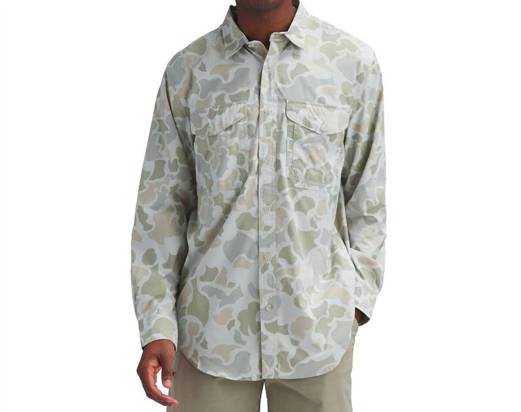 Men'S Twin Lakes Sport Shirt in Sage Shrub商品第1张图片规格展示