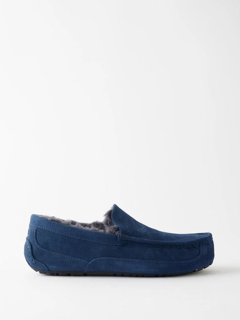 商品UGG|Ascot suede shearling lined boat slippers,价格¥395,第1张图片