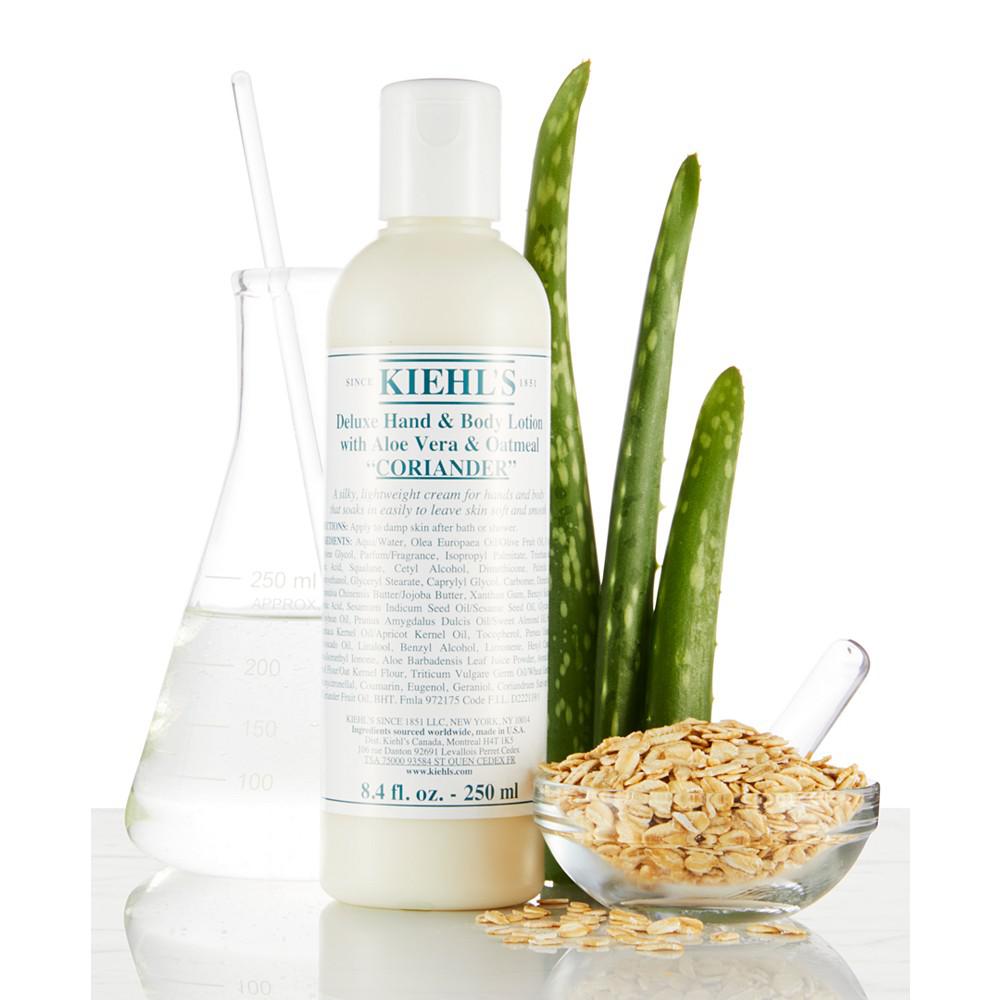 Deluxe Hand & Body Lotion With Aloe Vera & Oatmeal - Coriander, 8.4-oz.商品第3张图片规格展示