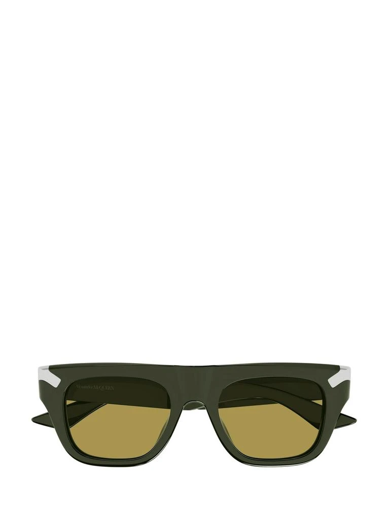 商品Alexander McQueen|Alexander McQueen Eyewear Rectangle Frame Sunglasses,价格¥1976,第1张图片