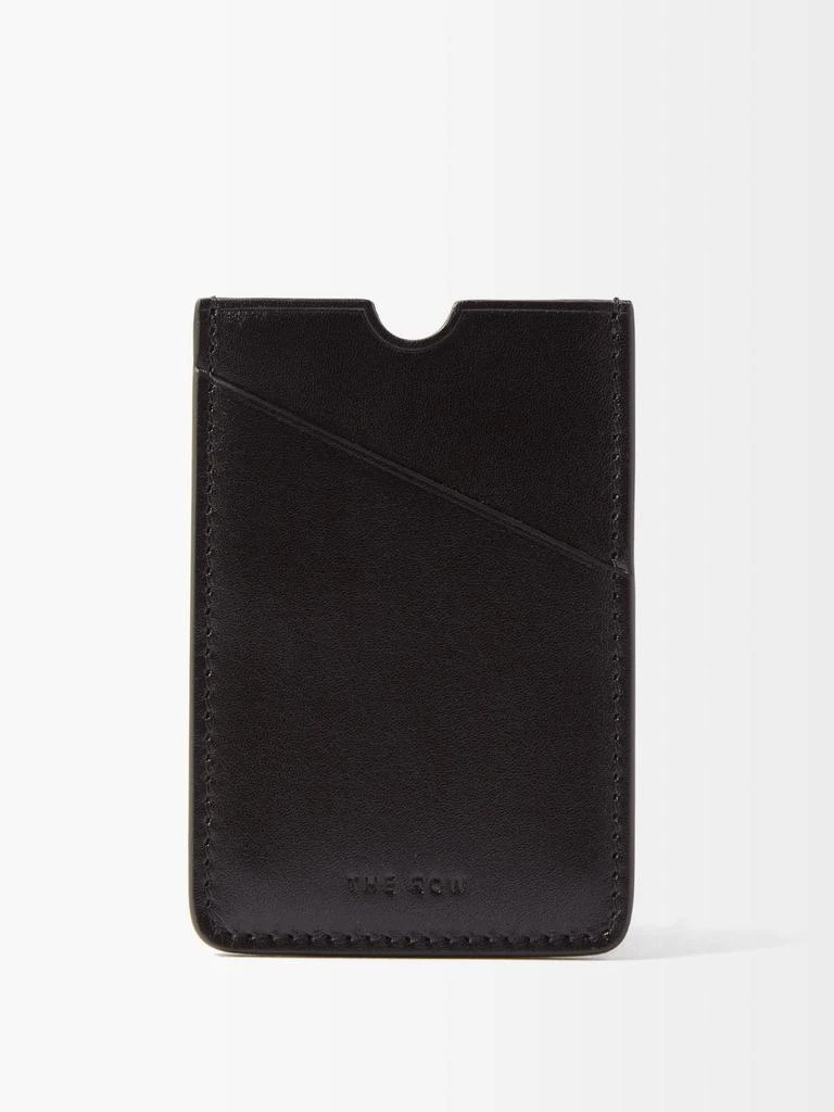 商品The Row|Logo-debossed leather cardholder,价格¥2096,第1张图片