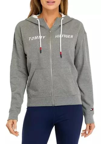 商品Tommy Hilfiger|Hilfiger Sport Womens Zip Up Hoodie With Embroidered Logo,价格¥211,第1张图片