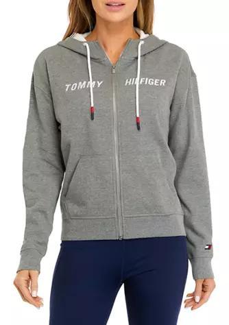 商品Tommy Hilfiger|Women's Zip up Hoodie with Embroidered Logo,价格¥505,第1张图片