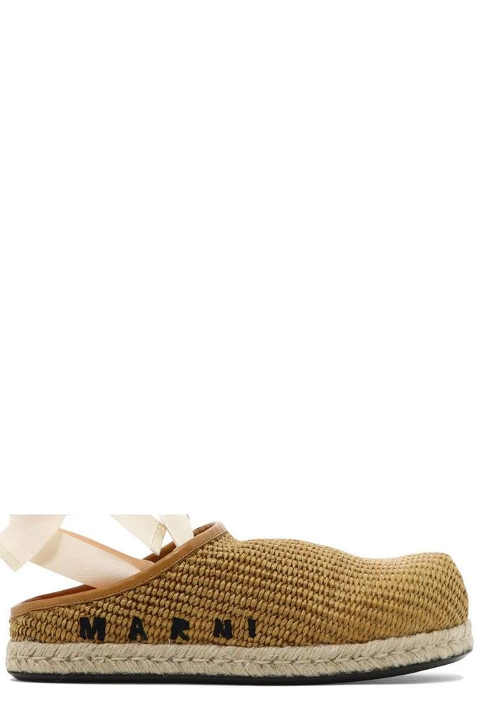 商品Marni|Marni Round Toe Ankle Strap Slippers,价格¥2806,第1张图片
