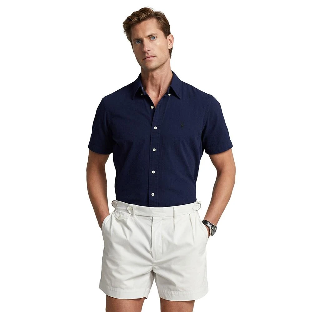 商品Ralph Lauren|Men's Classic-Fit Seersucker Shirt, Created for Macy's,价格¥618,第1张图片