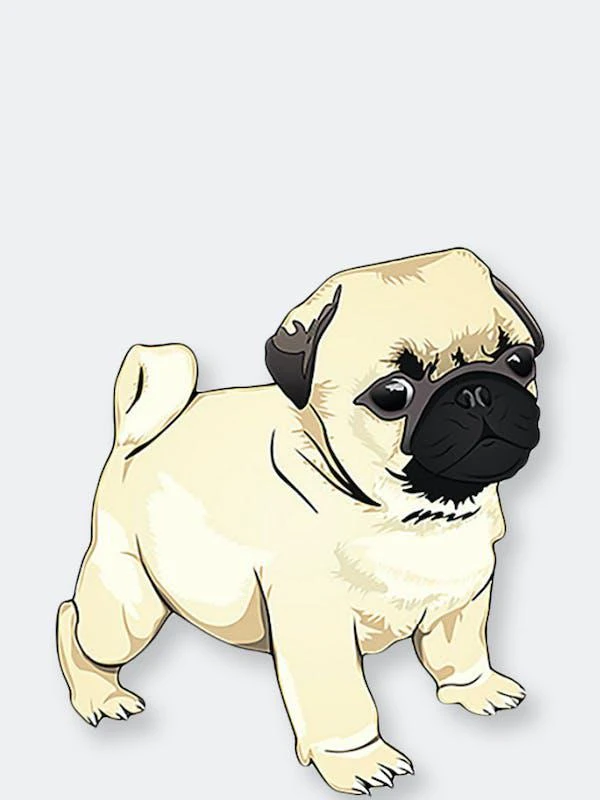 商品Fresh Pawz|Pug Pup | Sticker,价格¥23,第1张图片