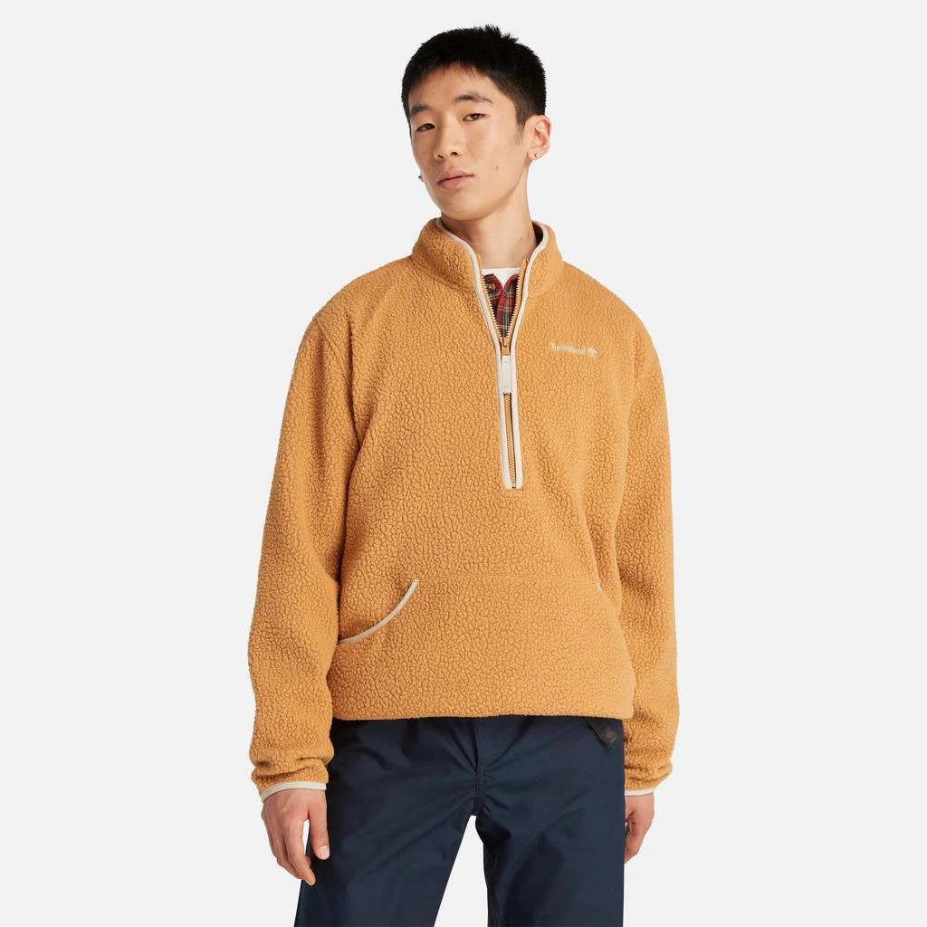 商品Timberland|Men's High Pile Fleece Quarter-Zip Jacket,价格¥230,第5张图片详细描述