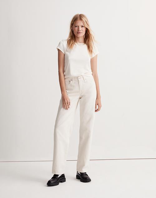 Madewell x Donni Low-Rise Loose Jeans in Antique Cream商品第1张图片规格展示