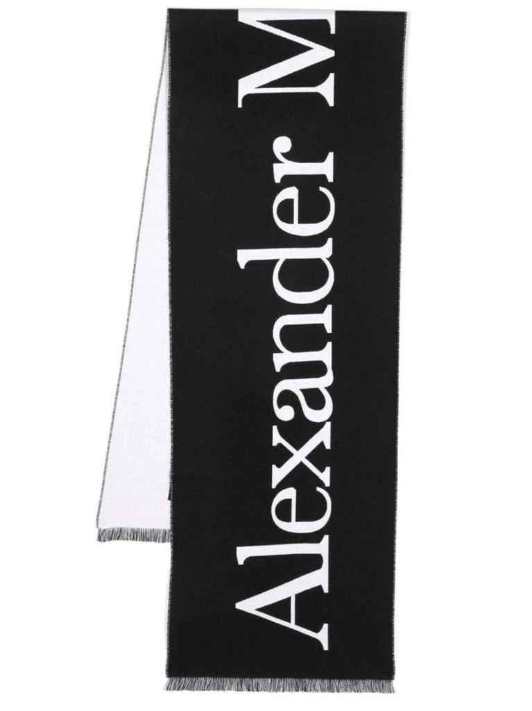 商品Alexander McQueen|Alexander McQueen Scarves in Black,价格¥1318,第1张图片