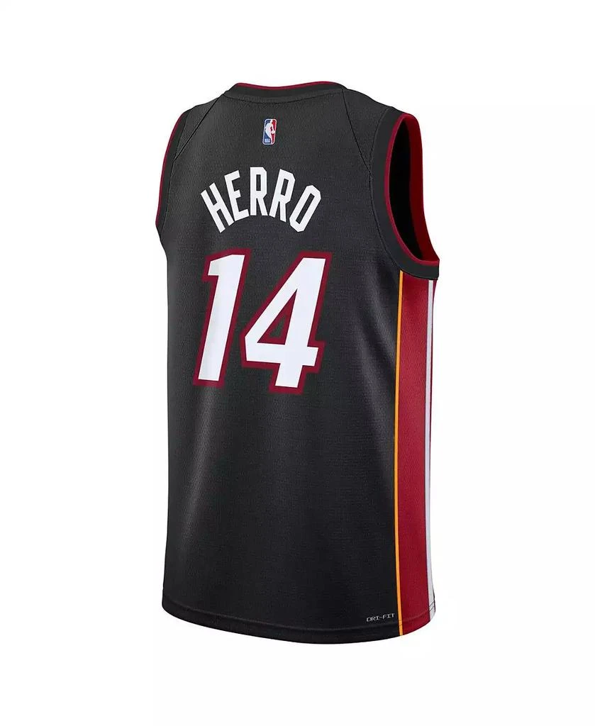 商品NIKE|Big Boys and Girls Tyler Herro Black Miami Heat Swingman Jersey - Icon Edition,价格¥671,第3张图片详细描述