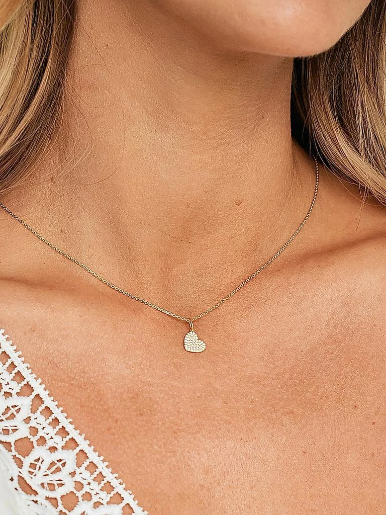 商品brook & york|Adeline Heart 14K-Gold Vermeil & White Topaz Pendant Necklace,价格¥812,第2张图片详细描述