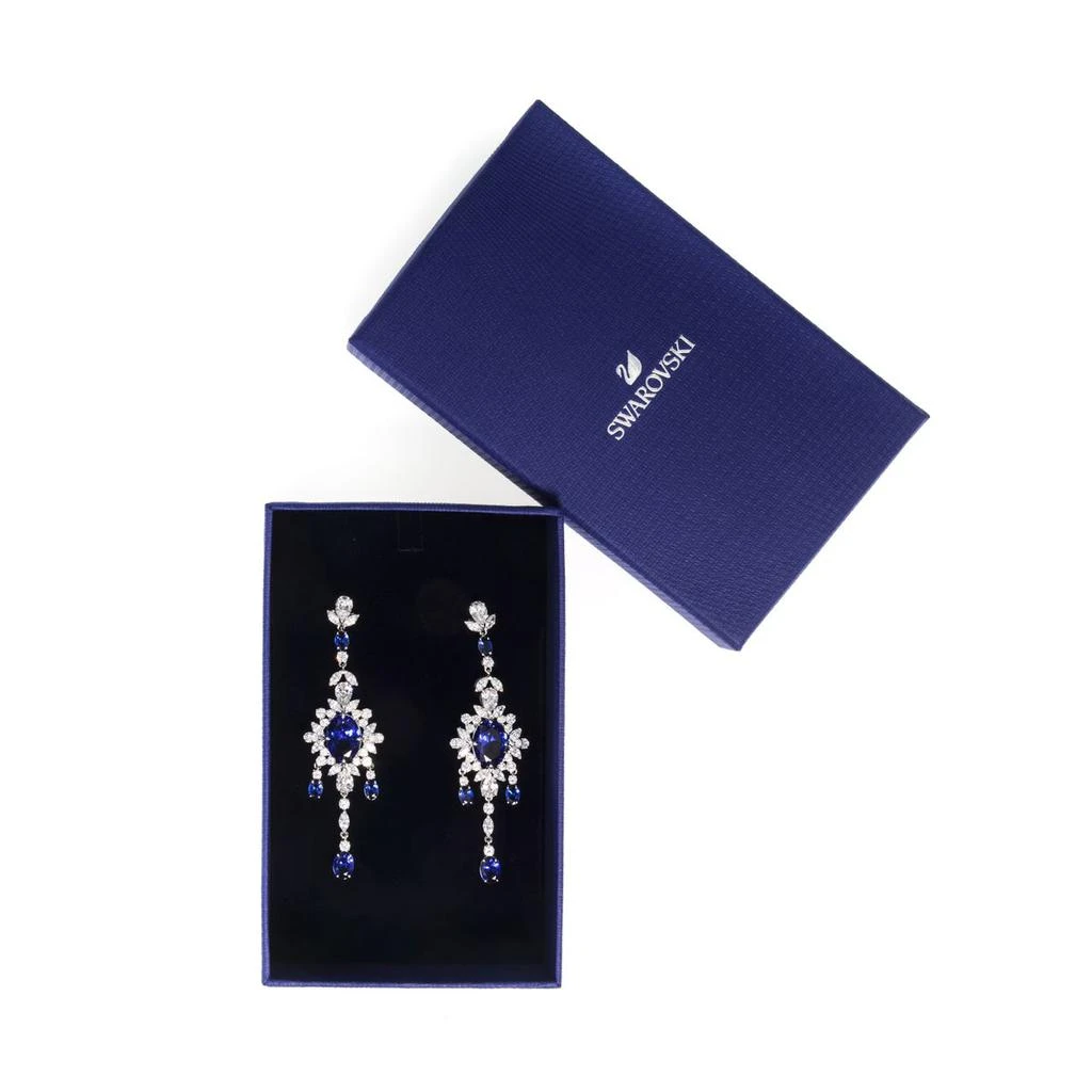 商品Swarovski|Swarovski Palace Rhodium And Crystal Earrings 5498817,价格¥1171,第2张图片详细描述