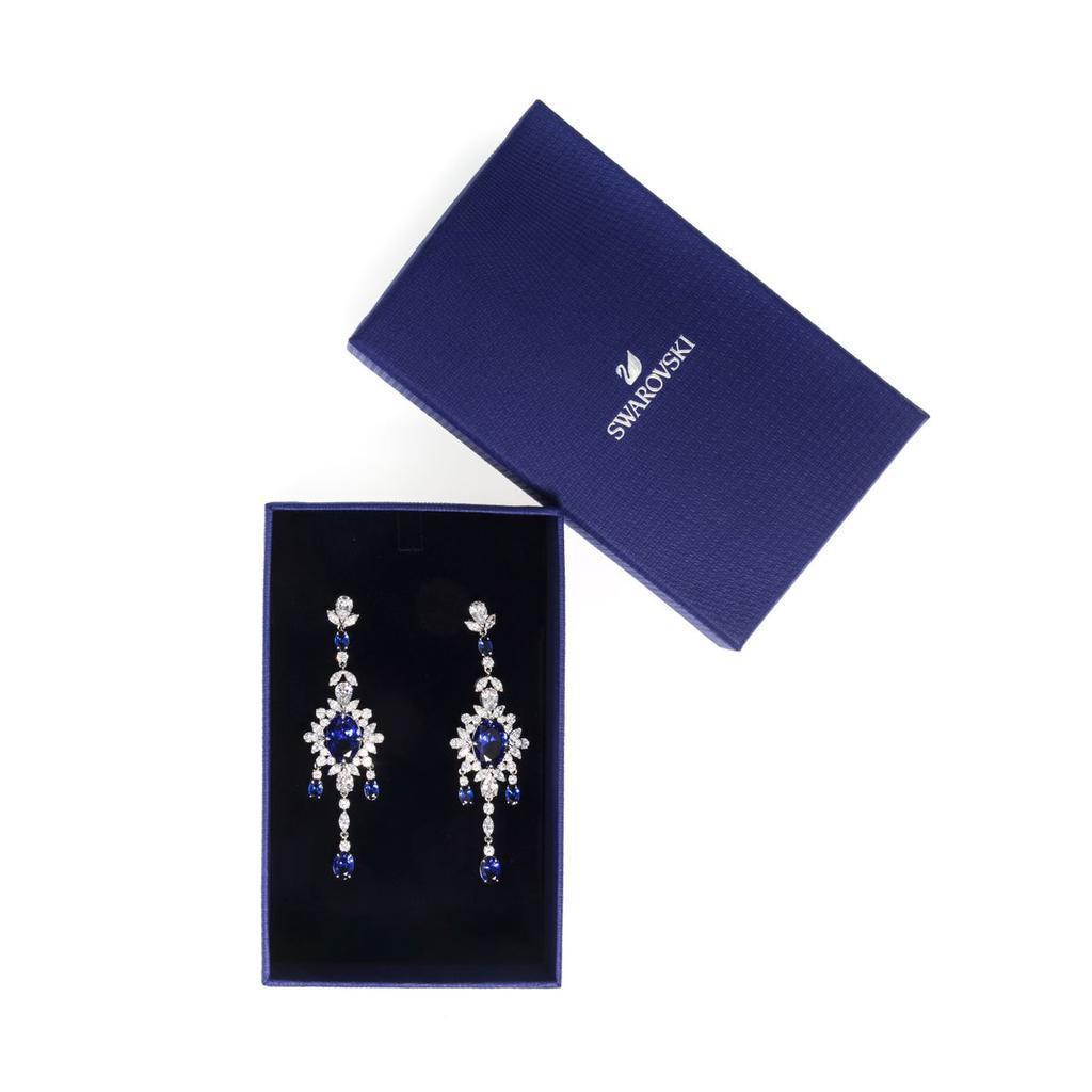 商品Swarovski|Swarovski Palace Rhodium And Crystal Earrings 5498817,价格¥1156,第4张图片详细描述