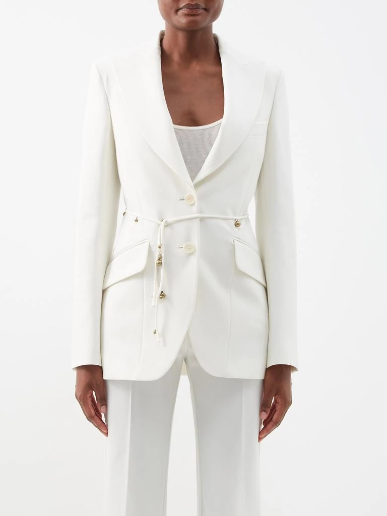 商品Stella McCartney|Embellished-belt twill suit blazer,价格¥2837,第1张图片