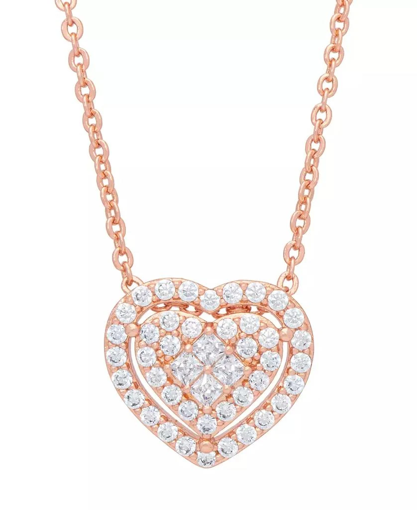 商品Macy's|Cubic Zirconia Heart Pendant,价格¥95,第1张图片