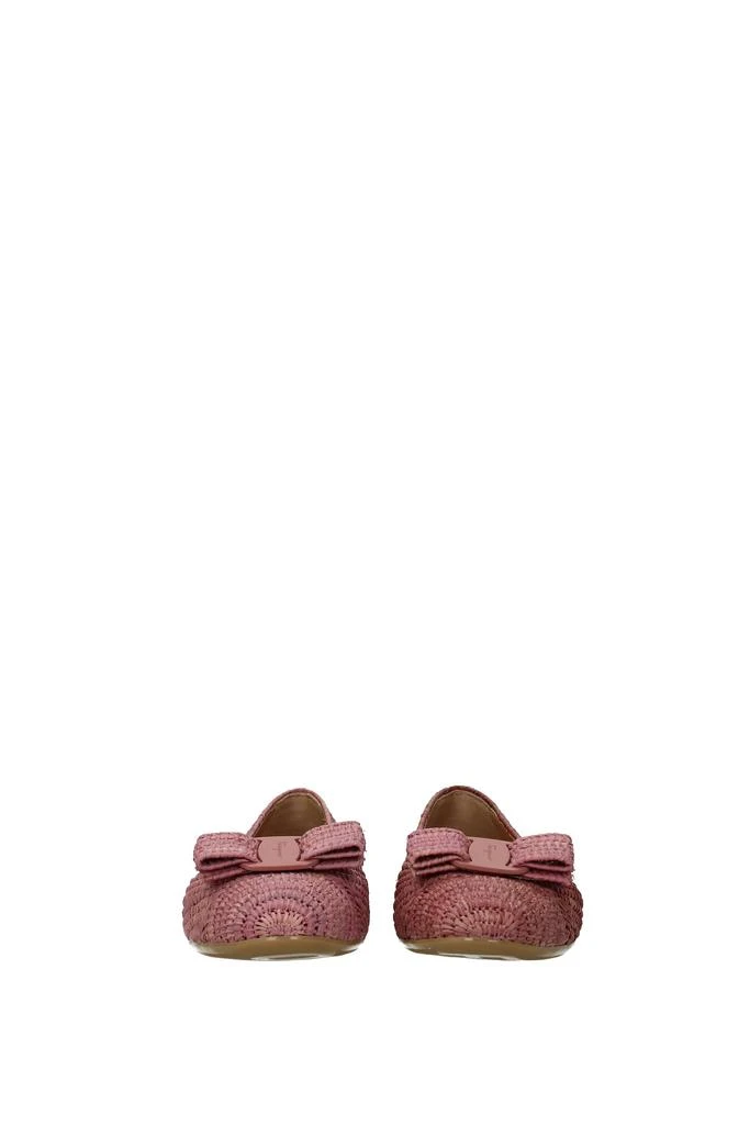 商品Salvatore Ferragamo|Ballet flats varina Raffia Pink Desert Rose,价格¥2560,第3张图片详细描述