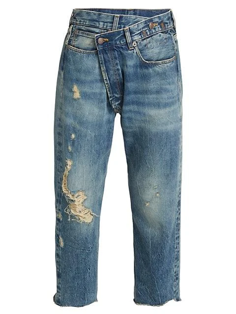 商品R13|Crossover Distressed Jeans,价格¥1786,第1张图片