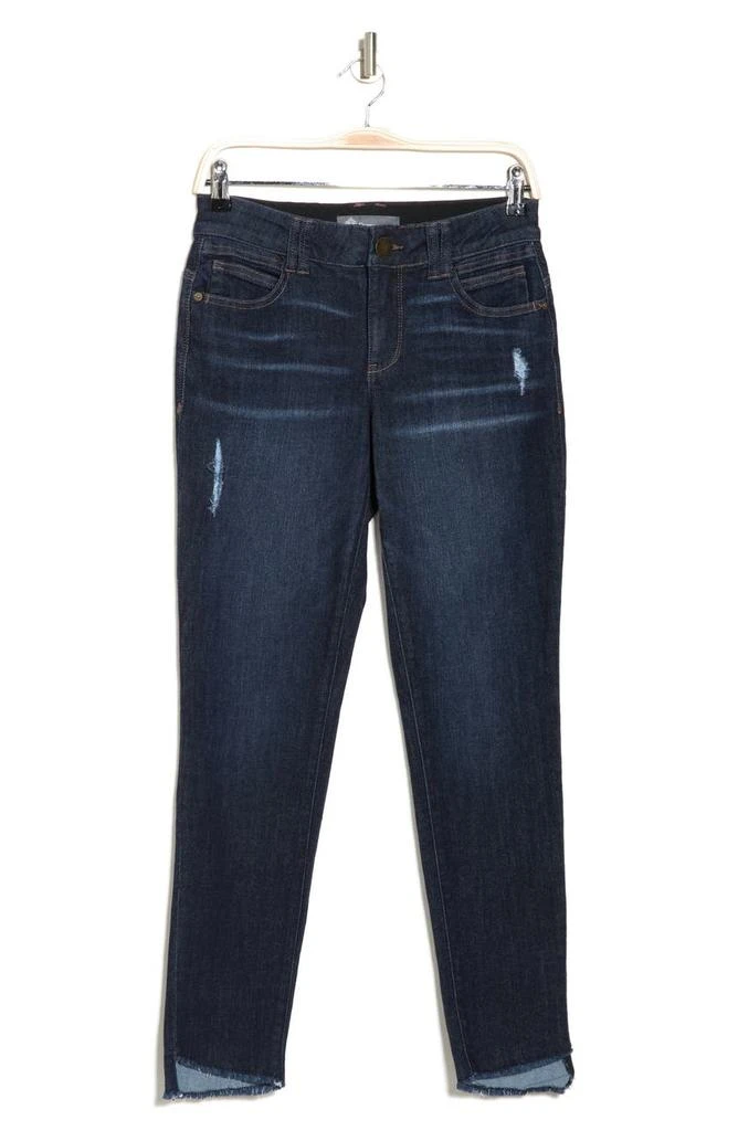 商品Democracy|AB Tech Frayed Ankle Crop Skinny Jeans,价格¥411,第3张图片详细描述