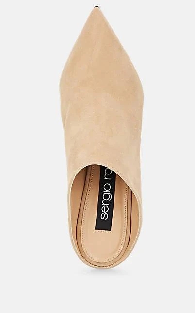 商品Sergio Rossi|Pointed-Toe Suede Mules,价格¥2160,第4张图片详细描述