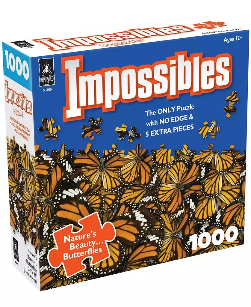 商品BePuzzled|Impossible Puzzle - Nature's Beauty Butterflies - 1000 Piece,价格¥98,第1张图片