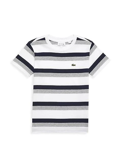 商品Lacoste|Little Boy's & Boy's Striped Crewneck T-Shirt,价格¥210,第1张图片